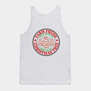 Farm Fresh Christmas Tree, Retro Christmas, Christmas T-Shirt Tank Top